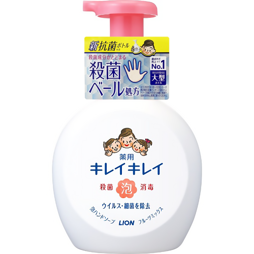 【LION 獅王】抗菌洗手慕斯-綜合果香/粉(500ml)【6977】