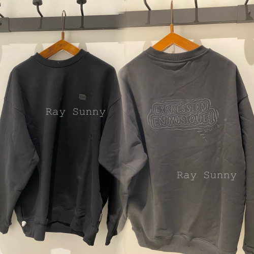 RS代購 - Sport b 全新正品優惠 Sport b.男裝- ＂BLACK＂ 訊息圖案運動衣 附贈品牌紙袋