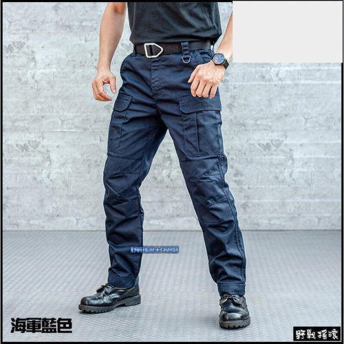 戰術褲 登山褲 緊身休閒褲 勤務戰術長褲黑色、海軍藍色、灰色、卡其色、綠色戰術褲工作褲迷彩褲