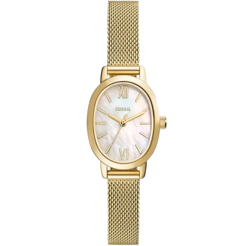 FOSSIL Penny 珍珠貝橢圓形米蘭帶女錶送禮首選-23x29mm BQ5017