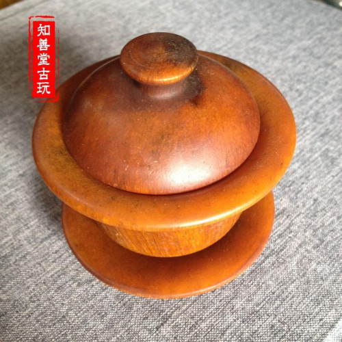 仿骨雕角雕精品金絲牛角茶杯手工精雕高檔古玩雜項牛角把件收藏
