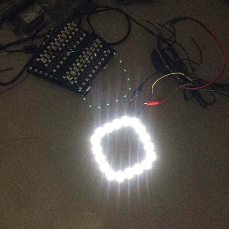 LED高亮度白光鋁基板。燈板。汽機車照明改裝DIY，補光燈 電壓12V- 尺寸10*10公分