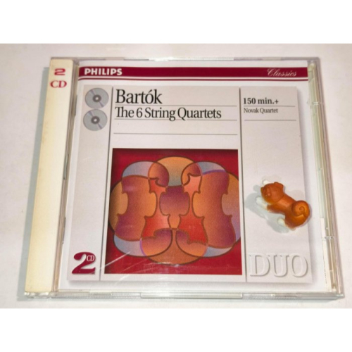 好音悅 半銀圈 Novak Quartet Bartok 巴爾托克 6首弦樂四重奏 2CD Philips 德PMDC0
