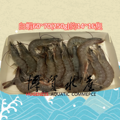 【博貿水產】鮮凍生白蝦[60/70][70/80] 250g / 海鮮 / 烤肉