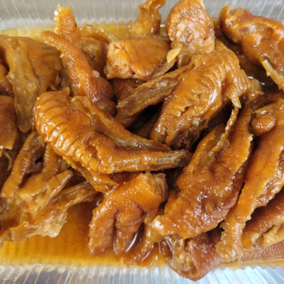 【 煙燻無骨鳯爪 去骨雞爪 600克】拆封即食 新鮮去骨雞腳 精心滷製 不含防腐劑及人工添加物