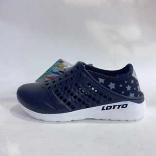 麻糬鞋屋?LOTTO樂得-義大利第一品牌 童款經典洞洞鞋 6230-黑 暢銷款 特價190元