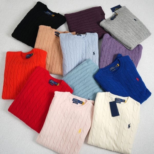 RL polo 經典小馬標羊絨毛衣 針織衫 鄭秀晶同款 好氣質毛衣 舒服好穿 百搭學院風長袖毛衣 羊絨針織打底衫上衣