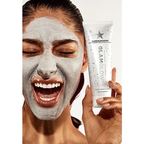 美國代購現貨Glamglow SuperSmooth 高嶺土深層清潔磨砂5 分鐘面膜去角質二合一兩用潔面乳洗面乳