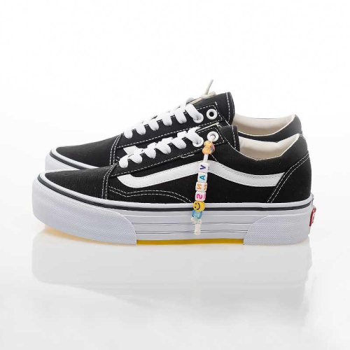 [unclev1966] Vans Old Skool Chky 基本款 黑白色 珠鍊 厚底 增高 修身 百搭 滑板鞋