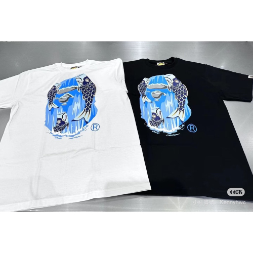 會員限定 bape BAPE KOINOBORI WATERFALL APE HEAD TEE ?? 短袖
