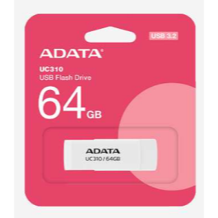 (聊聊享優惠) ADATA UC310 64GB 無蓋旋轉碟/白色 (台灣本島免運費)