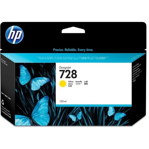 HP 728 130-ml Yellow Ink Crtg F9J65A