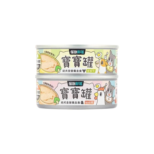 LitoMON 怪獸部落 犬罐 寶寶無膠主食罐 82g (狗罐頭 小犬罐)