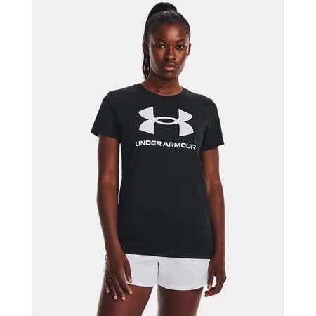 【鳥日子】特價 女 UNDER ARMOUR UA Sportstyle 運動 短袖 上衣 黑色 1356305-001