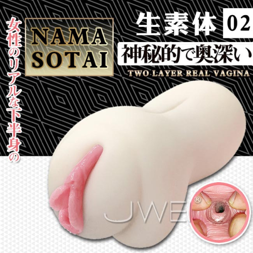 (送280ml潤滑液)日本原裝進口A-ONE．生素体 02 膣內成形 雙重素材擬真自慰名器*R-20.情趣用品.跳蛋.飛