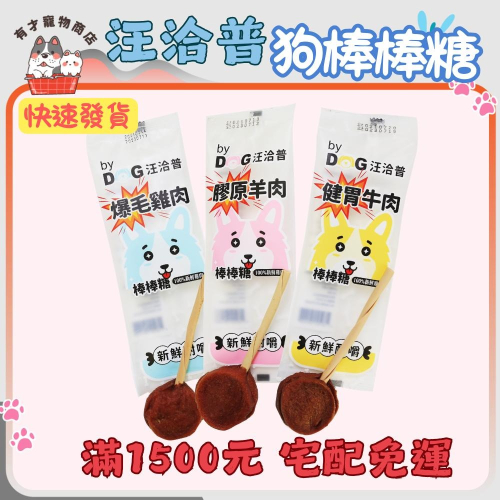?有才寵物商店 【汪洽普 棒棒糖系列】狗零食 犬零食 牛肉棒棒糖 雞肉棒棒糖 寵物棒棒糖 寵物零食