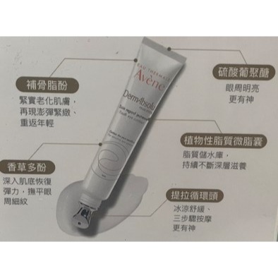 Avene 雅漾 極致彈潤亮眼精萃15ml (逆齡眼霜升級版) / 舒活調理眼霜10ml