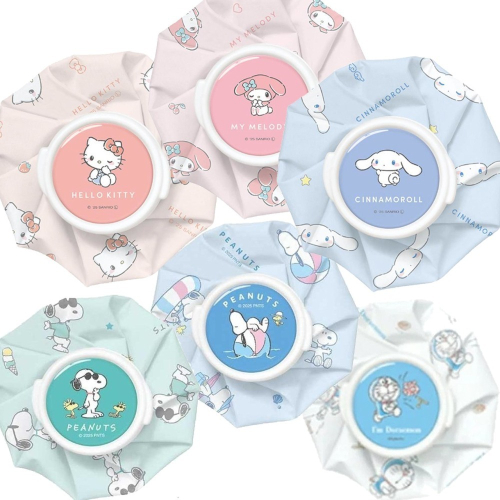 過生活IP訂購 三麗鷗 圓筒狀冰敷袋 HelloKitty 美樂蒂 大耳狗 哆啦A夢 史努比 6611R