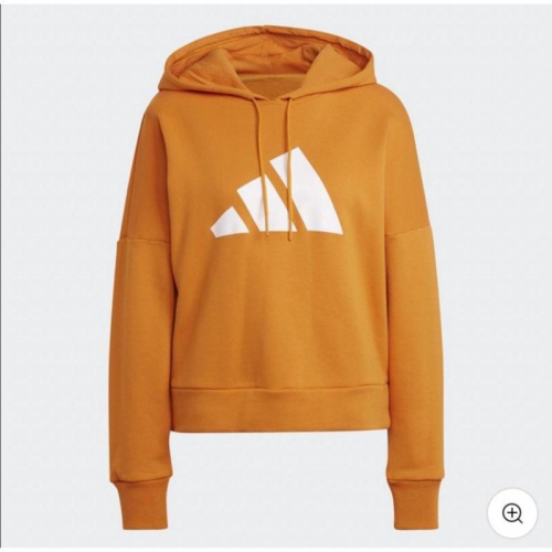 【全新】 Adidas Future Icons 長袖上衣 連帽T恤 橘 M