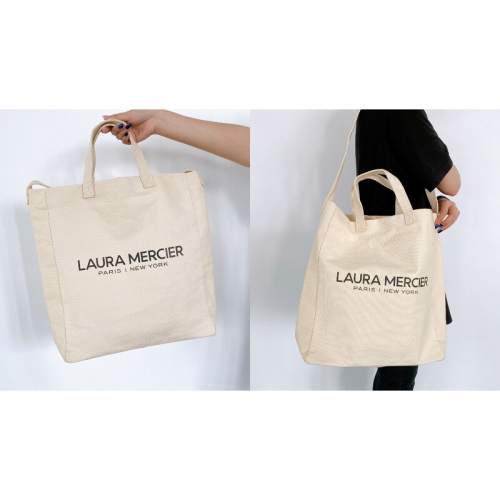 【LAURA MERCIER 蘿拉蜜思】品牌大帆布托特包