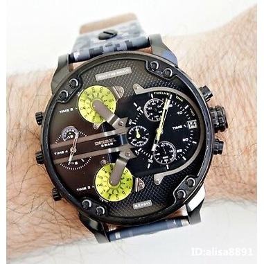 DIESEL手錶 迪賽手錶 大錶盤手錶男 計時日曆防水手錶 時尚潮流石英錶 大直徑男生腕錶 歐美休閒運動男錶DZ7311