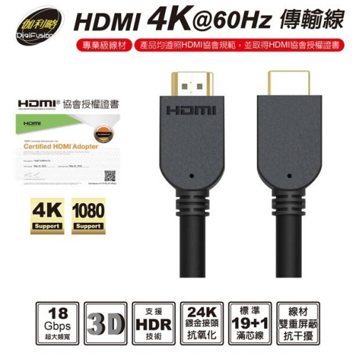 伽利略 HDMI 4K@60Hz/8K@60Hz 傳輸線 （1米~5米）