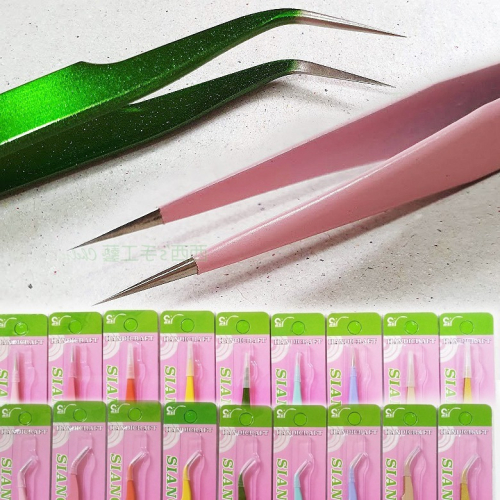 西西手工藝材料 彩色夾子(直/彎)多色 咕卡夾 不銹鋼夾子 DIY萬用夾 多用途聶子 不繡鋼鑷子 裁縫線夾 滿額免運