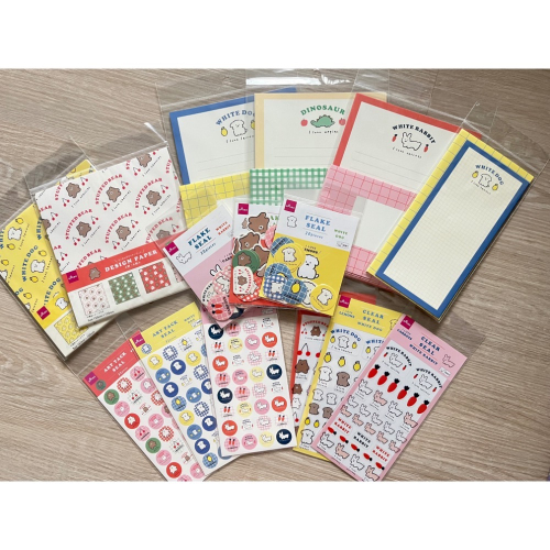 Daiso 日本製 貼紙 色紙 信封套組