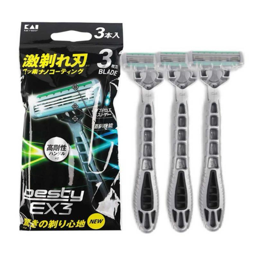 ❰免運❱ 日本貝印 激剃刮鬍刀 (3入/包) 刮鬍刀 KIGA0071 手動刮鬍刀 不鏽鋼刀刃 日本製造 和豐