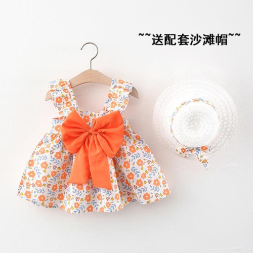 寶貝童裝2022新款女童純棉連身裙夏裝洋氣網紅兒童裝中小童夏季公主裙子洋裝潮