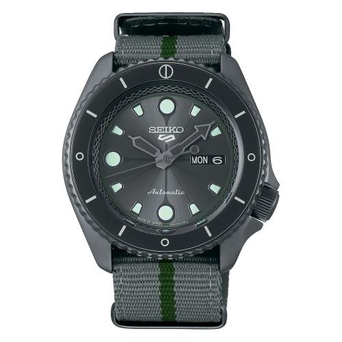 SEIKO 5 火影忍者聯名腕錶－鹿丸(SRPF75K1)【送帆布錶帶及原廠好禮】預購約12月中下旬出貨