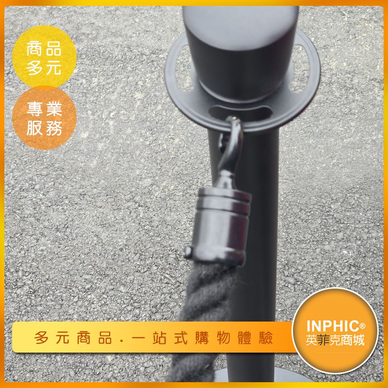 INPHIC-皇冠頭-全黑色 單柱 紅龍柱 不鏽鋼圍欄桿座 萬向伸縮帶欄柱 長1M 紅龍柱-IMWB004604A