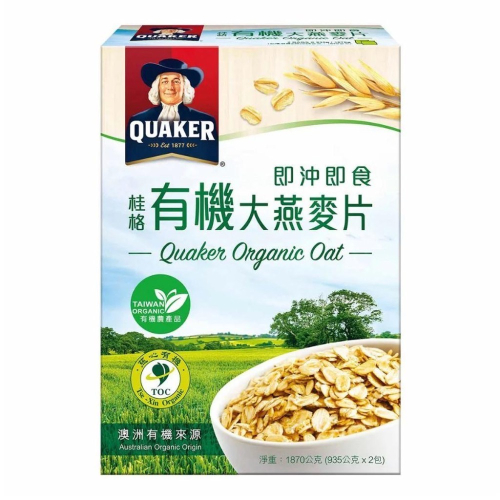 【COSTCO】桂格 有機大燕麥片 935g X 2入