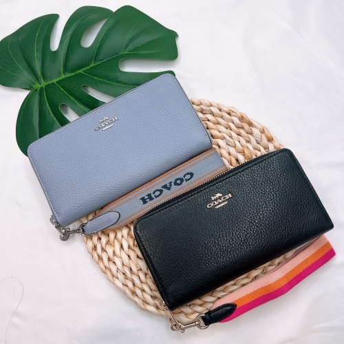 美國代購 台灣現貨 Coach 手掛拉鍊長夾