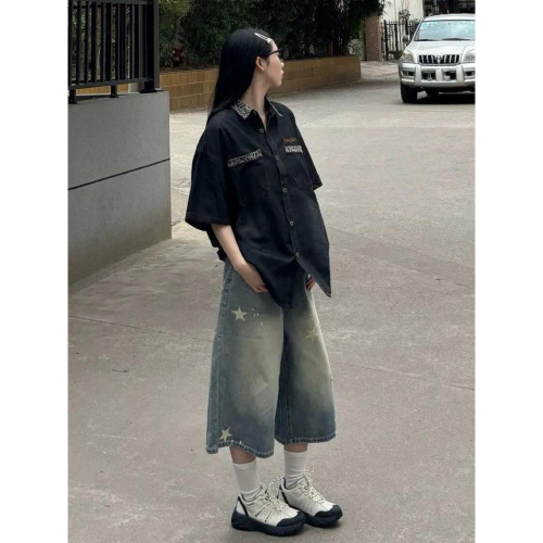 ????˚✿˖ 選品｜???ℛ復古水洗休閒七分褲