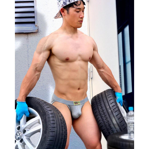 日本 UNDERSTAND 羅纹萊卡棉比基尼三角褲 高彈性運動內褲 071極致灰 U2912