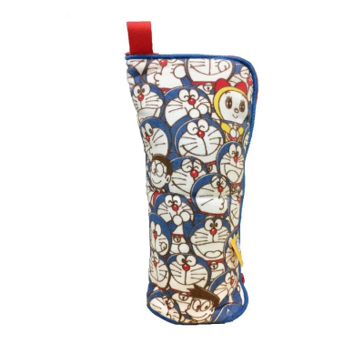 [日本帶回] 純棉 紗布 水壺袋 收納袋 小物袋 萬用袋 Doraemon 哆啦A夢 小叮噹 叮噹 藤子·F·不二雄