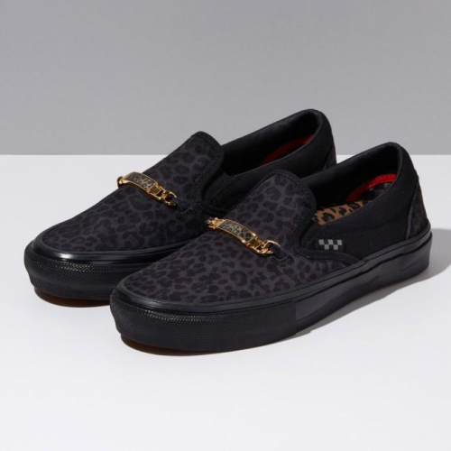 [unclev1966] Vans X Sher Strawberry Skates PRO 滑板 金屬鍊 嘻哈 豹紋