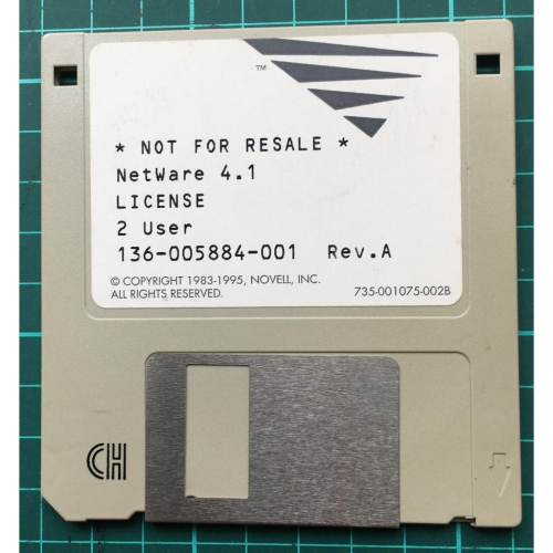 Netware 4.1 2 user license (收藏用)
