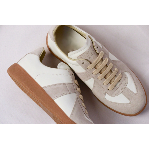 Replica leather and suede sneakers mma請參考 德訓鞋