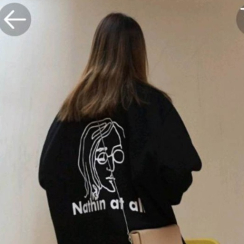帽T大學T 印花大學T 寬鬆大學T 秋冬韓版原素風趣味印花套刷毛女學生長袖上衣