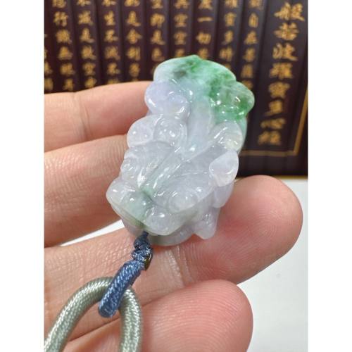 天然翡翠A貨-開運招財貔貅立體掛件 商品編號071309