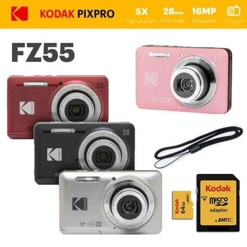 【eYe攝影】現貨 含稅 柯達 KODAK PIXPRO FZ55 16MP 數位相機 5X 光學變焦 傻瓜相機 復古