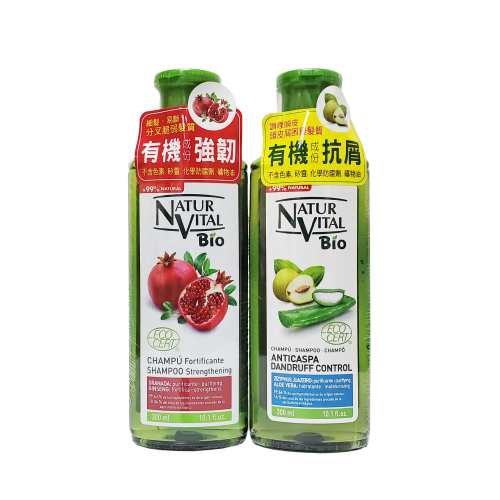 NATUR VITAL 石榴強韌滋養/棗樹淨化舒緩 洗髮精 300ml NaturVital