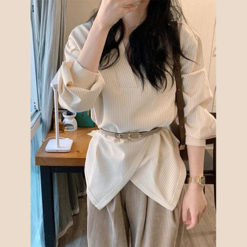 DearGod正韓女裝秋裝高級感輕熟風女裝香港氣質女神范洋氣職業襯衫褲子兩件套裝女
