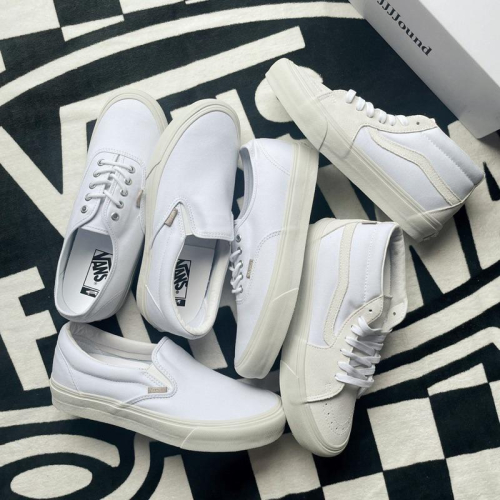 [unclev1966] 代購 Vans Vault X JJJJOUND 聯名 米白 仿舊 簡約 23FW 滑板鞋