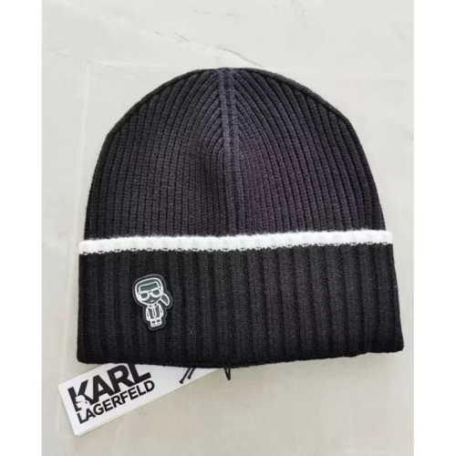 全新正品KARL LAGERFELD老佛爺針織帽/冷帽