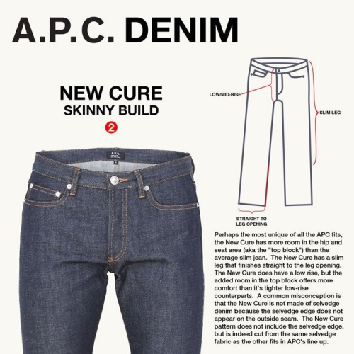 A.P.C. NEW CURE RAW INDIGO
