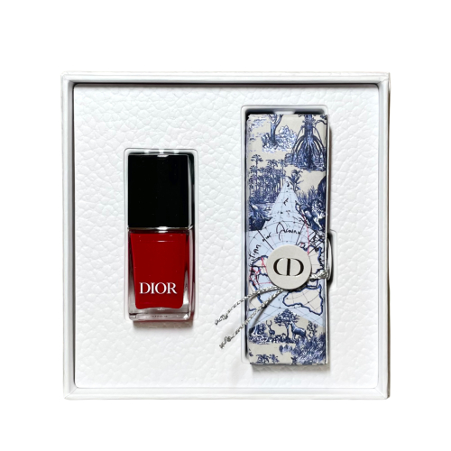 Dior 迪奧 經典紅唇指彩組 藍星唇膏 #999