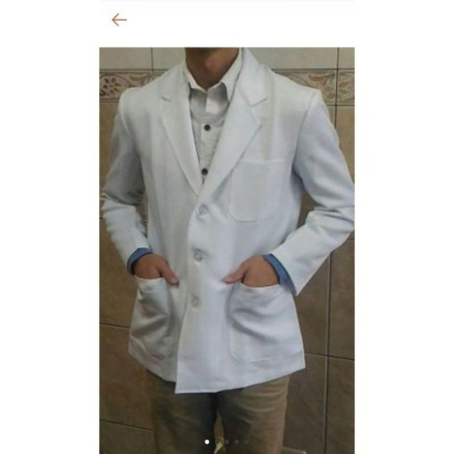 醫師服 藥師服 白袍 醫師袍 藥師袍 男版 女版 有腰身 半身 授袍 制服 工作服 短版 長袖 透氣 質感佳 免燙